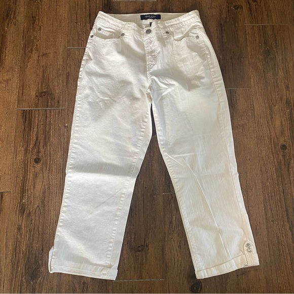 Nine West Denim - Men's White Cropped Jeans - Classic Straight Fit